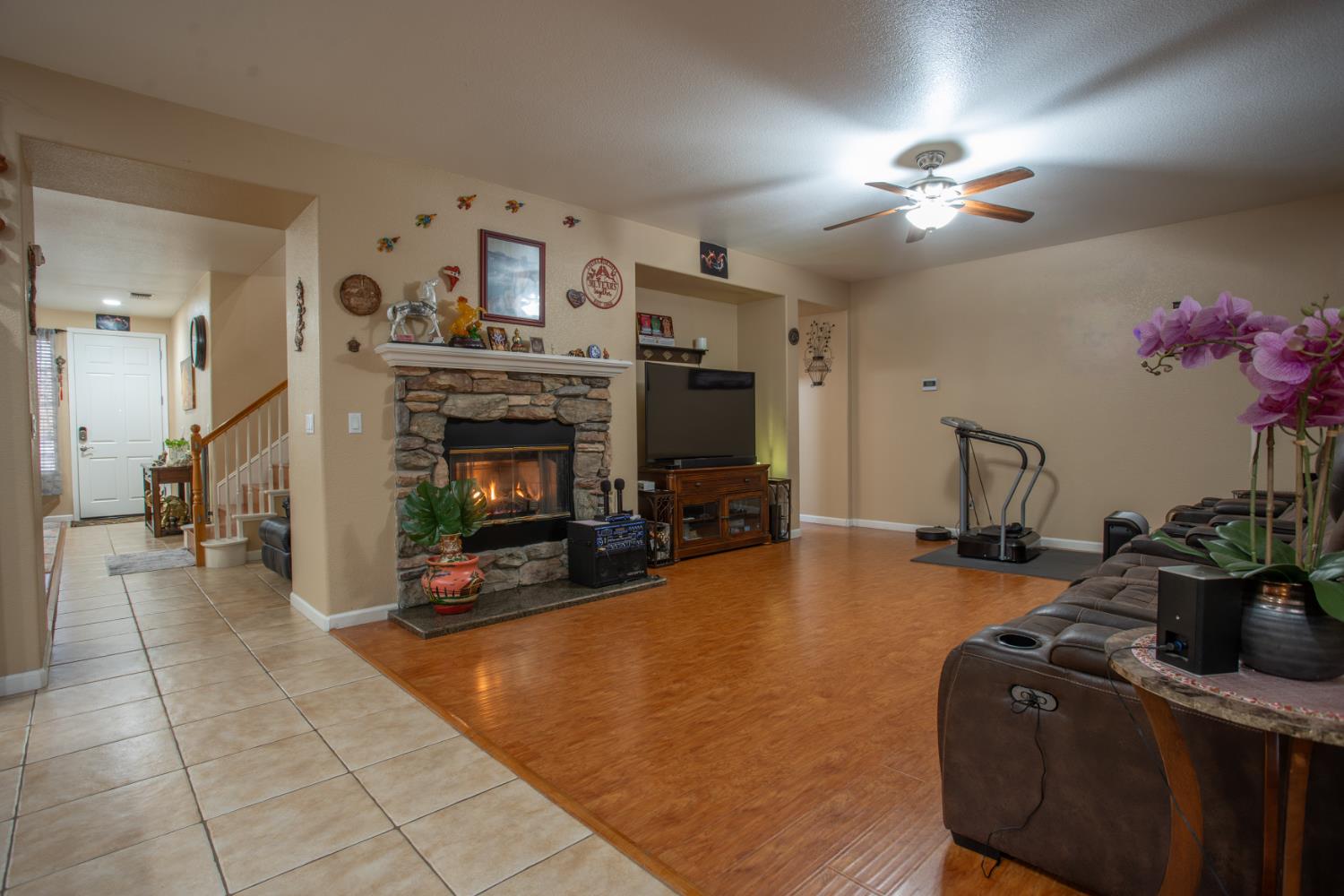 11740 Mani Circle Rancho Cordova, CA 95742 - Photo 19 of 50 a view of a livingroom with furniture and a fireplace