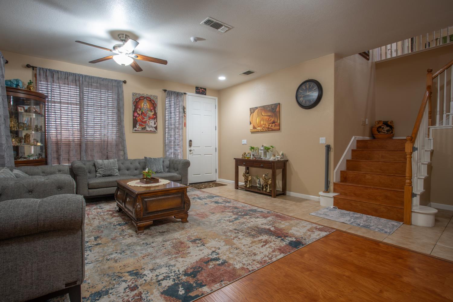 11740 Mani Circle Rancho Cordova, CA 95742 - Photo 10 of 50 a living room with furniture and a fireplace
