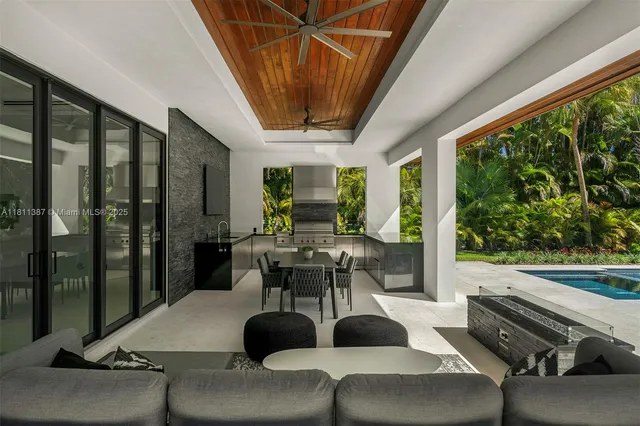 a aerial view of a house