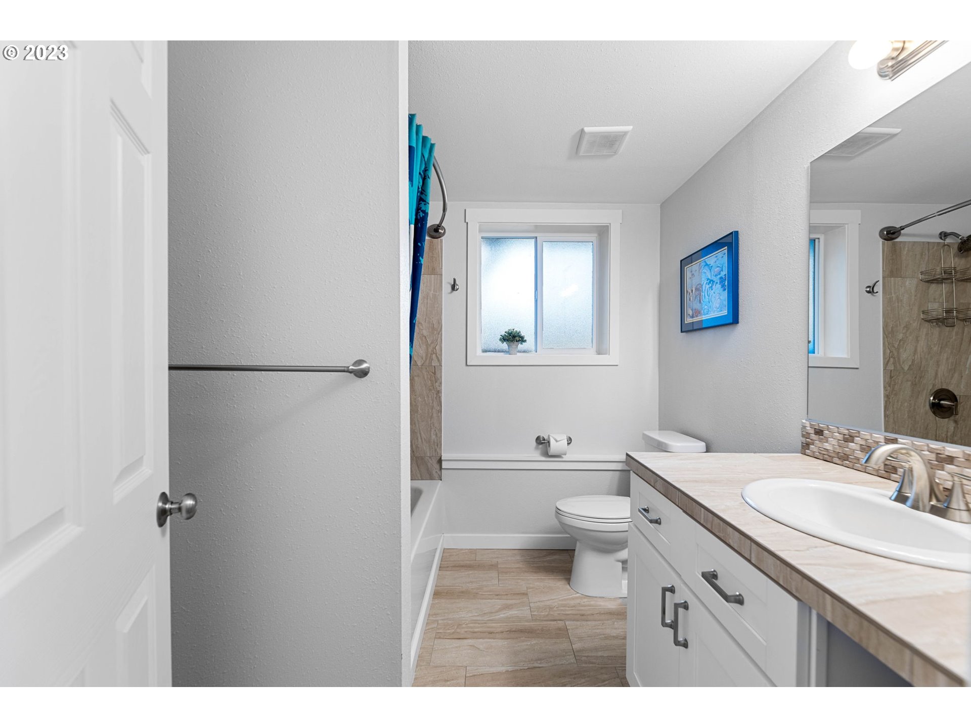 4412 Northeast 292nd Avenue Camas, WA 98607 - Photo 30 of 48 a bathroom with a sink a toilet and shower