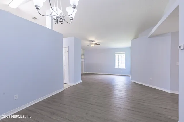 a view of livingroom with hardwood floor and window