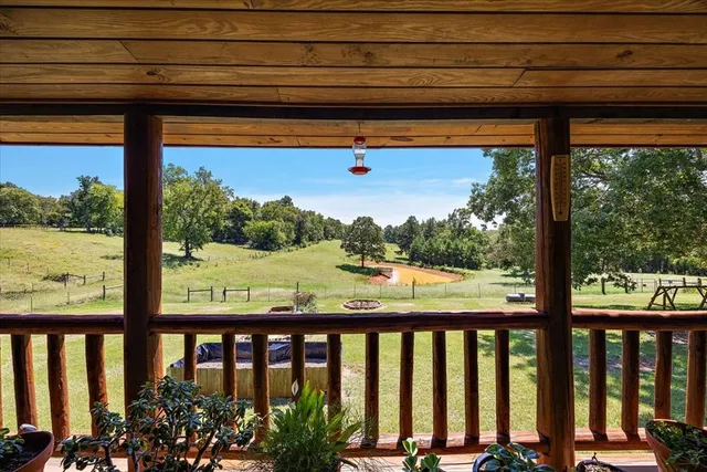 a view of an ocean and mountain