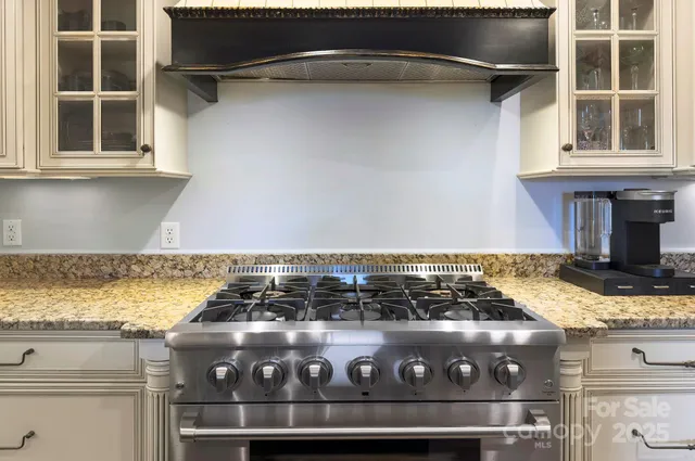 a close view of stove