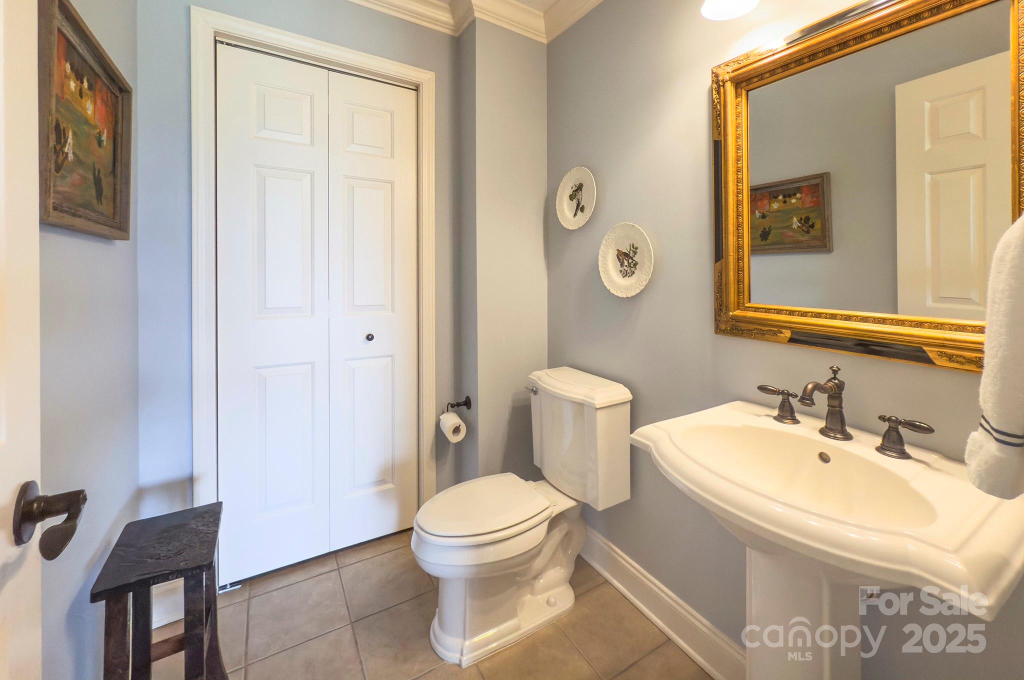 193 Duncan Creek Road Fletcher, NC 28732 - Photo 37 of 48 a bathroom with a toilet a sink and a mirror