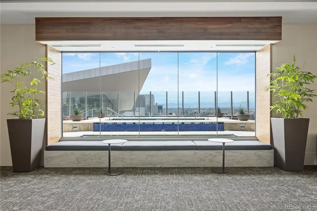 a view of outdoor space with seating area