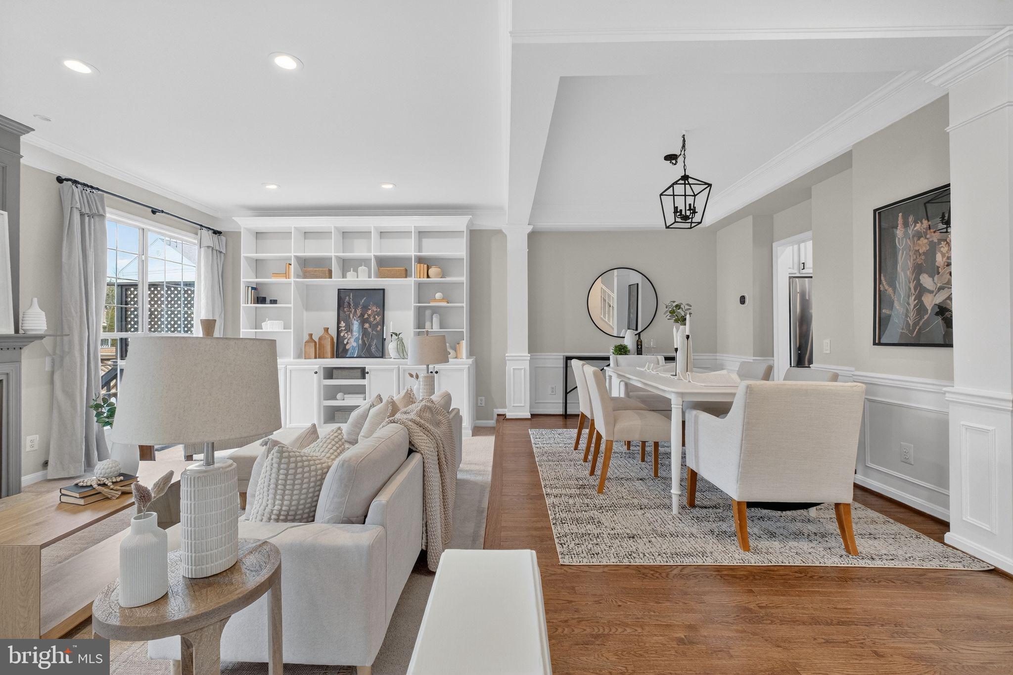47610 Watkins Island Square Sterling, VA 20165 - Photo 13 of 48 a view of a dining room with furniture window and wooden floor