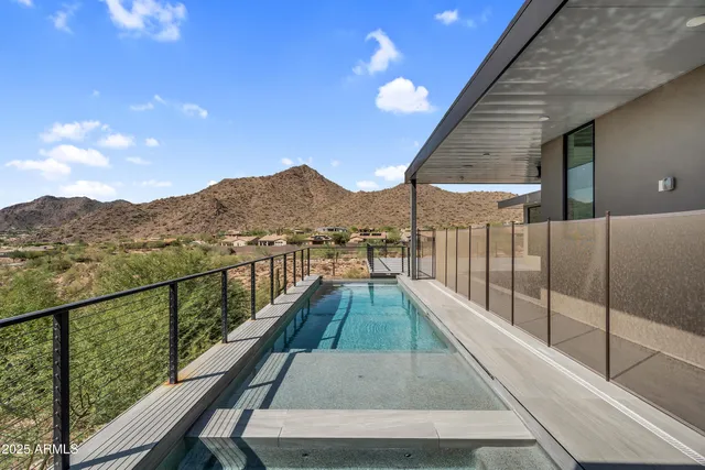 a view of balcony with staircase