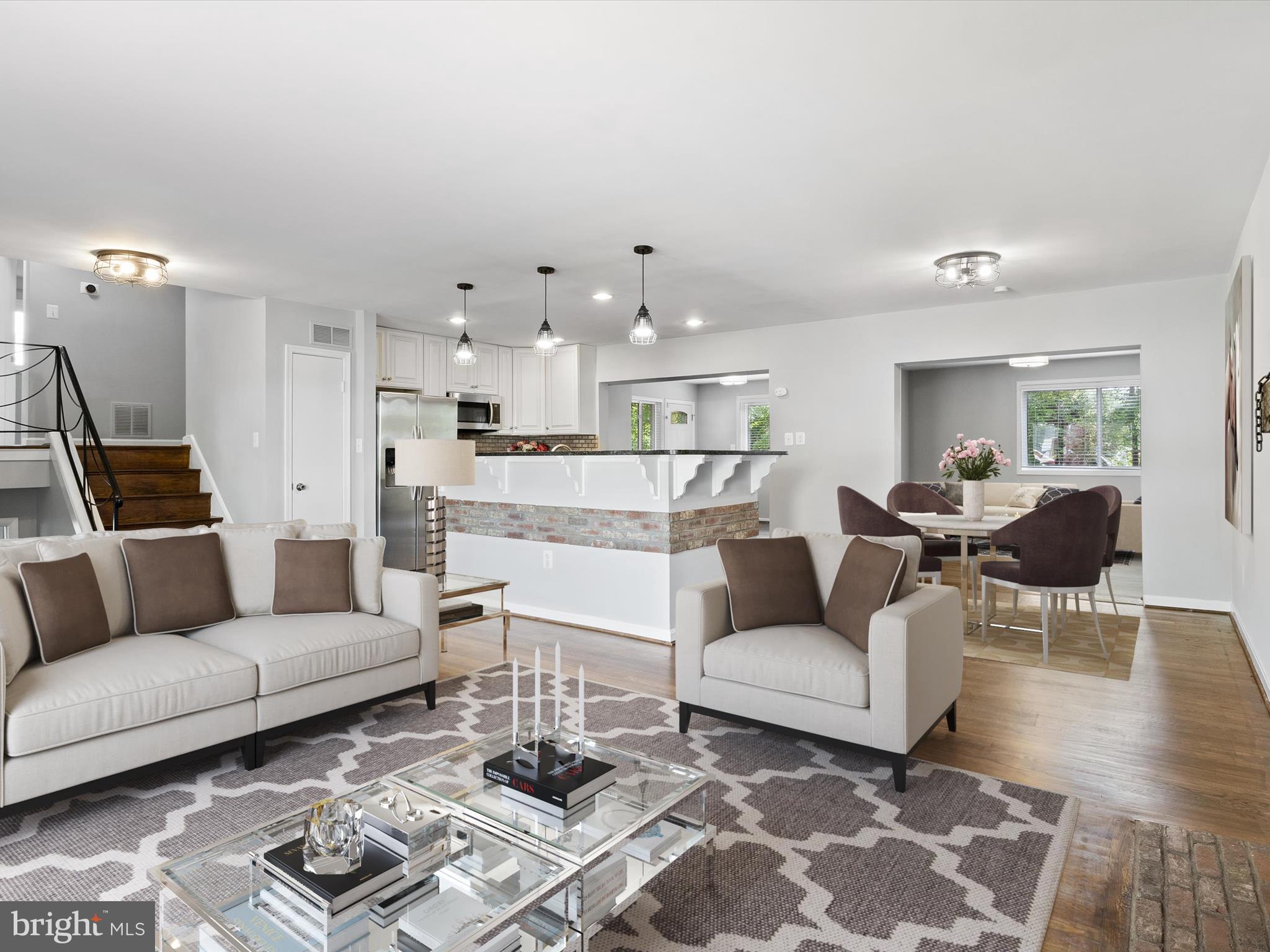 Main Level - Living Rm/Dining Room & Kitchen