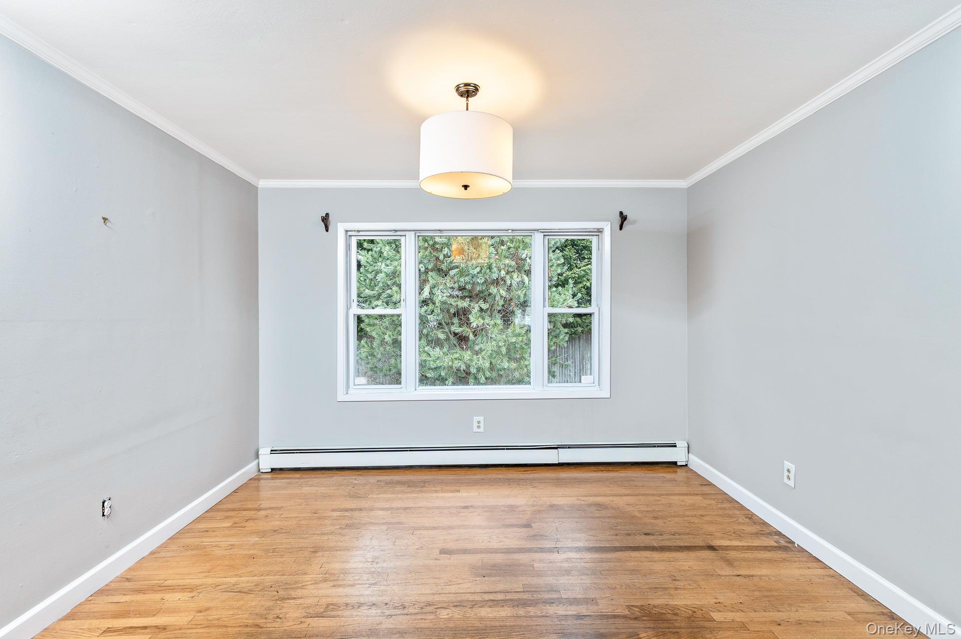 5 Richlee Street Blue Point, NY 11715 - Photo 7 of 27 a view of an empty room with wooden floor and a window