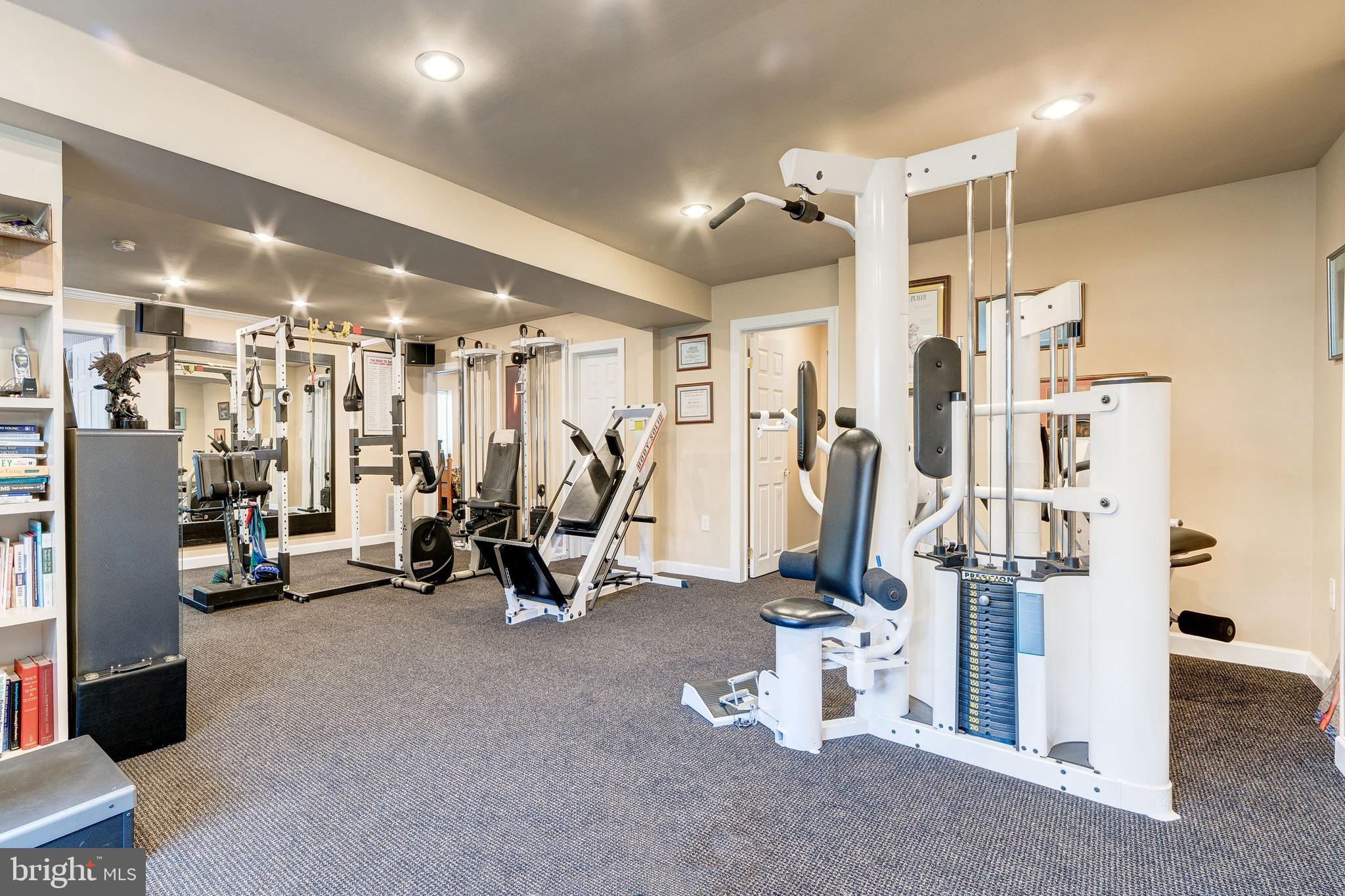 11108 Farm Road Great Falls, VA 22066 - Photo 37 of 58 Lower level rec room used as fitness studio
