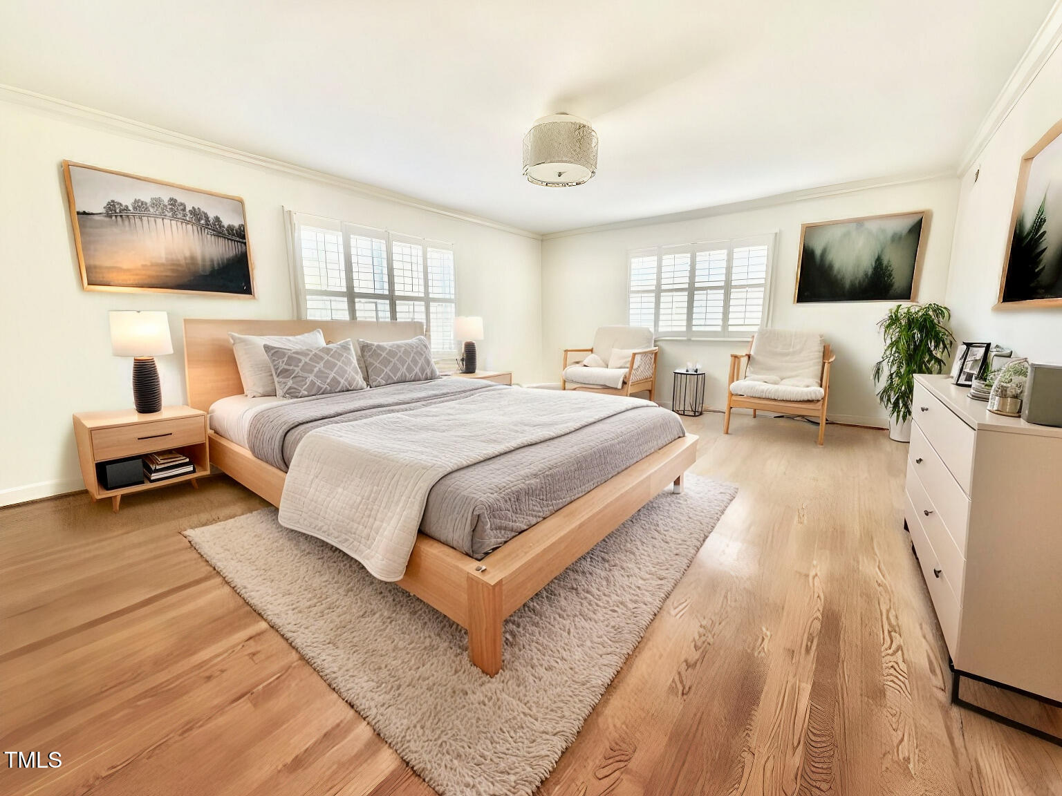 708 Macon Place Raleigh, NC 27609 - Photo 15 of 32 Virtually staged upstairs bedroom