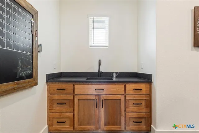 a close view of a dresser