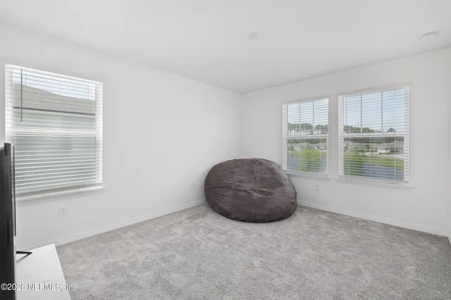 a view of a backyard with plants and a backyard