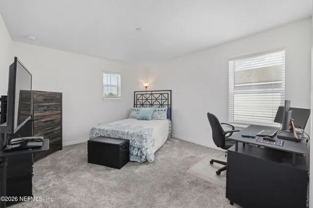 a view of a backyard with plants