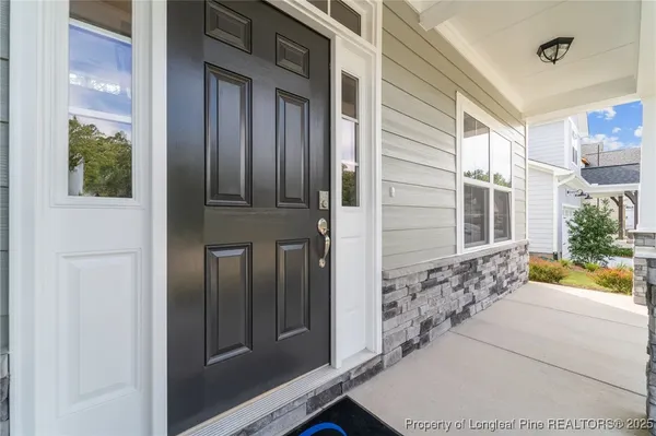 a view of a entryway door of the house