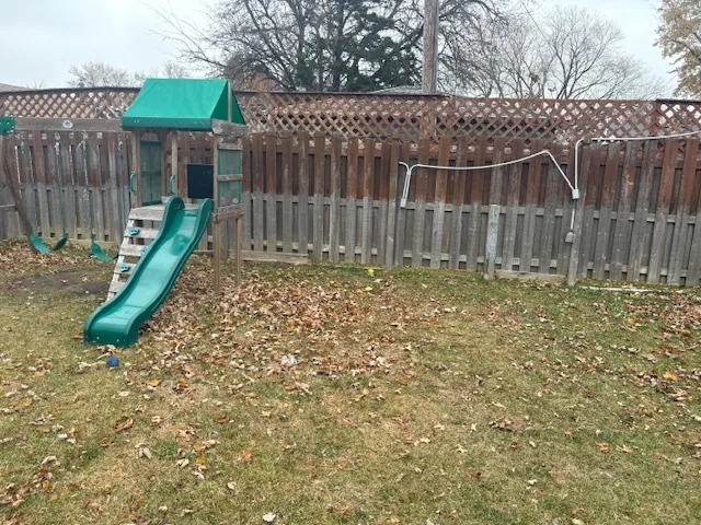a backyard of a house