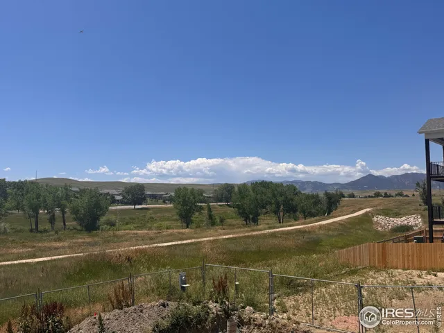 a view of a lake with a mountain in the background