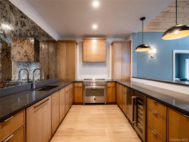 a living room with furniture fireplace and flat screen tv