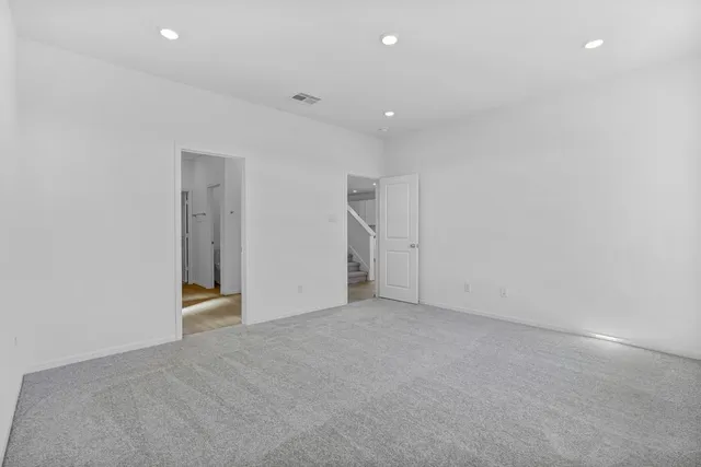 a view of an empty room