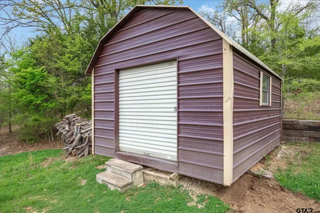 a backyard of a house