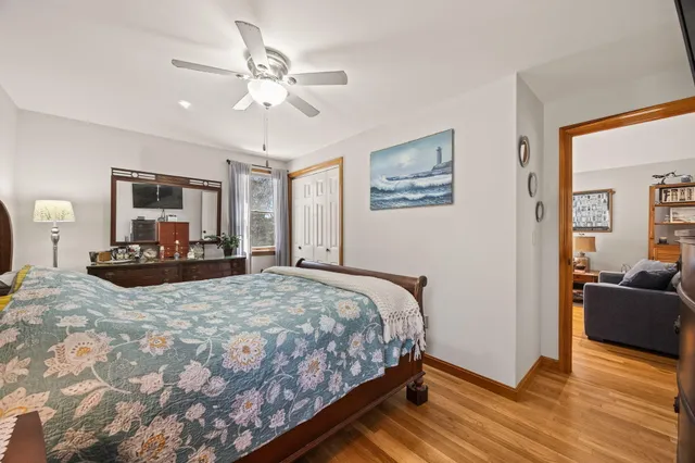 a house with trees in front of it