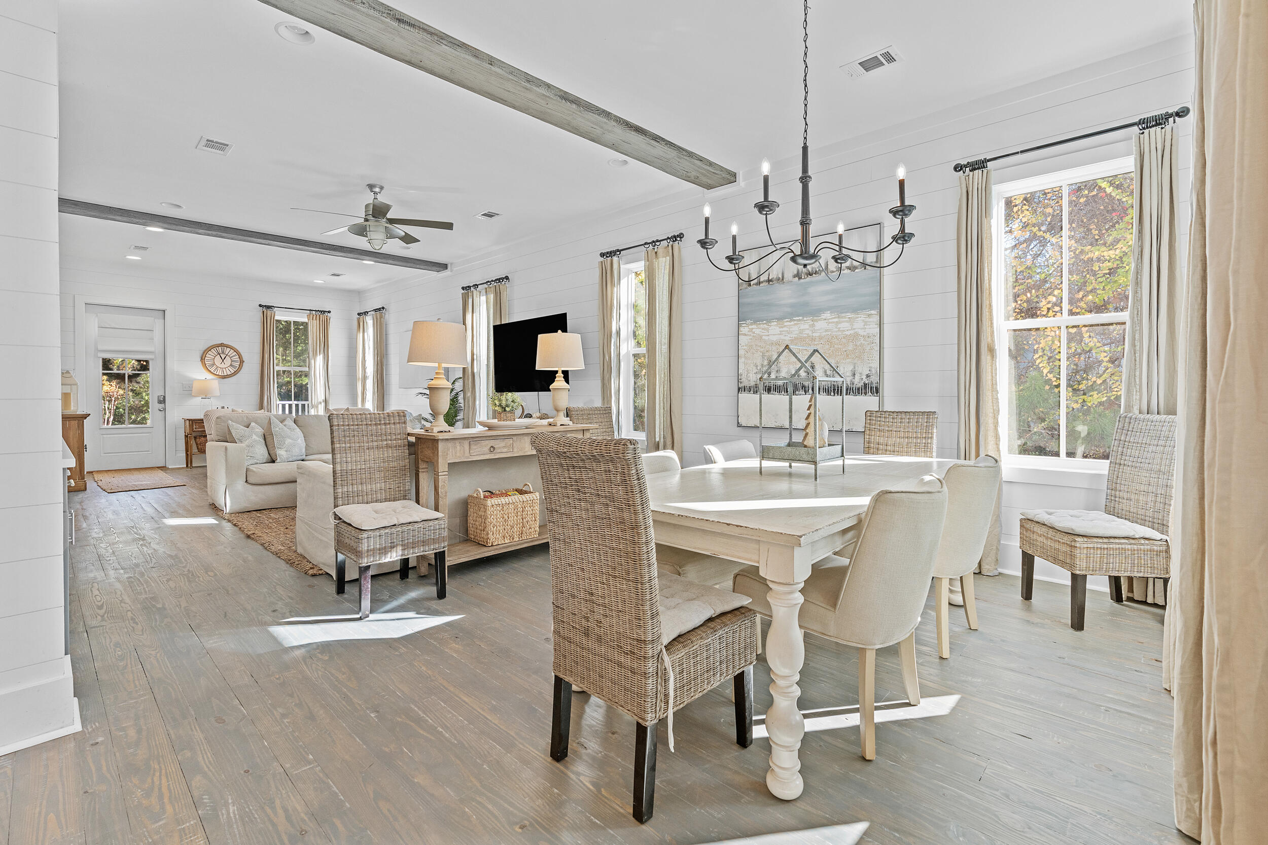 17 Pompano Court Inlet Beach, FL 32461 - Photo 13 of 48 a view of a dining room with furniture window and outside view