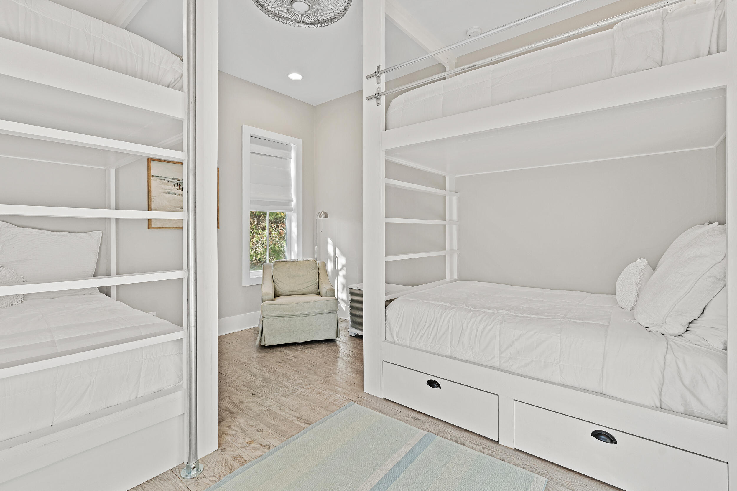 17 Pompano Court Inlet Beach, FL 32461 - Photo 31 of 48 a bedroom with a bed and a large window