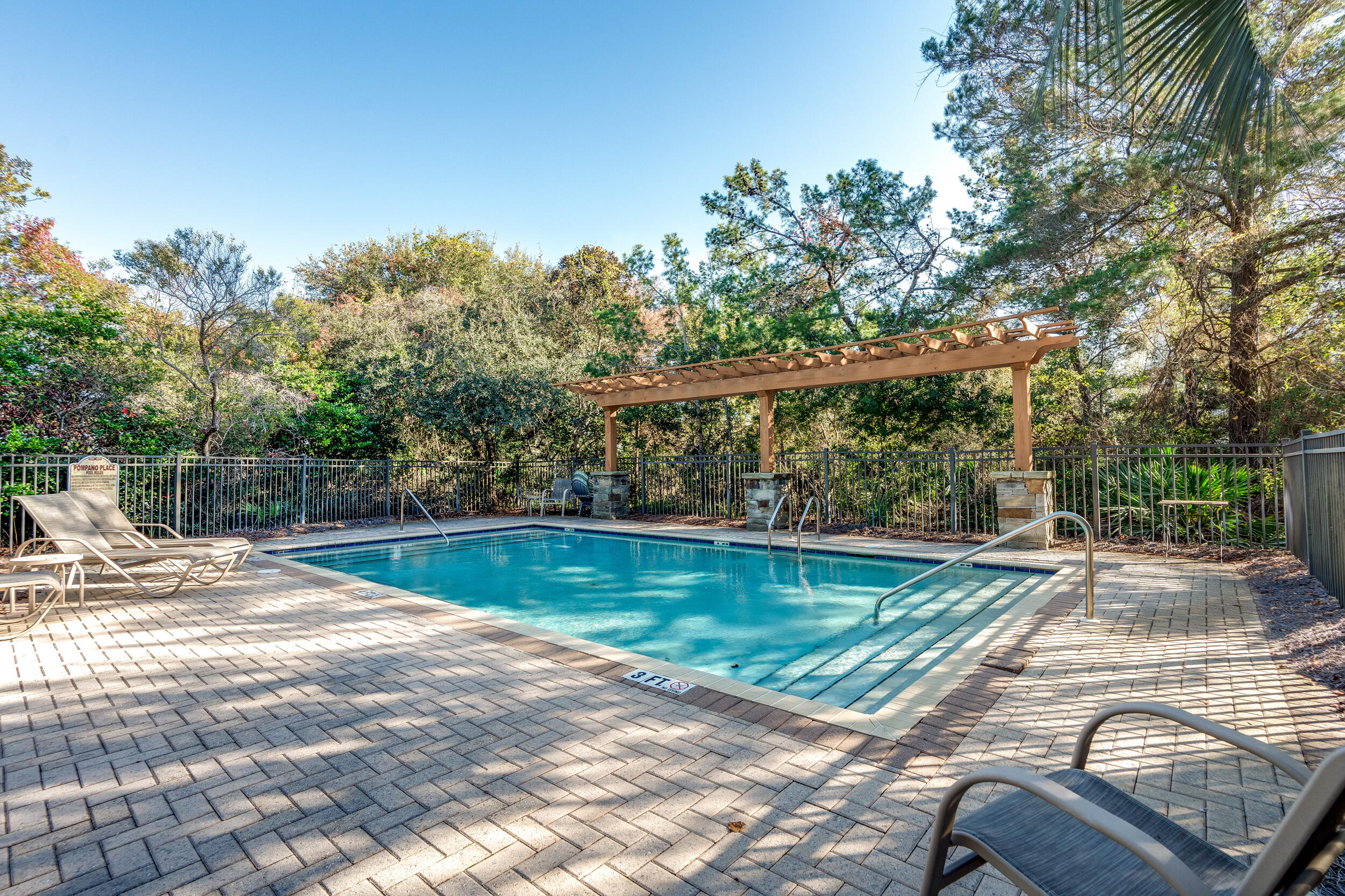 17 Pompano Court Inlet Beach, FL 32461 - Photo 46 of 48 a view of a swimming pool with a patio