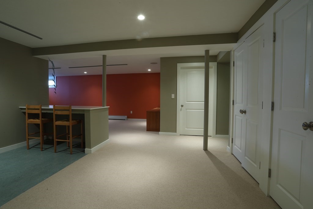 18 Willow Road Harvard, MA 01451 - Photo 27 of 35 an empty room with furniture and a projector