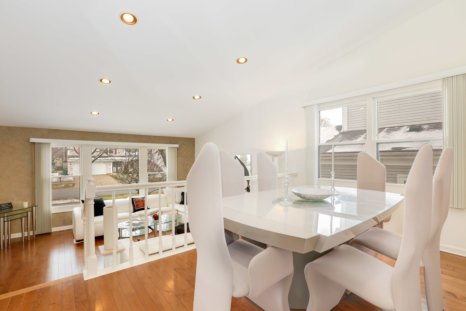 1341 Devonshire Road Buffalo Grove, IL 60089 - Photo 16 of 34 a dining room with furniture and wooden floor
