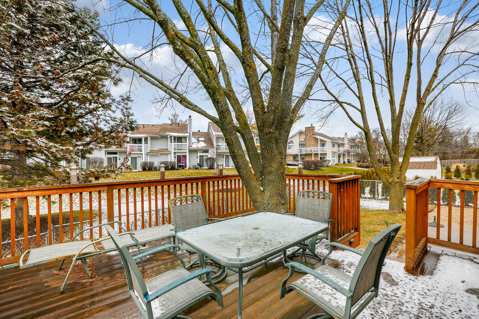 1341 Devonshire Road Buffalo Grove, IL 60089 - Photo 32 of 34 a view of a chairs in wooden deck