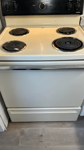 a close view of stove