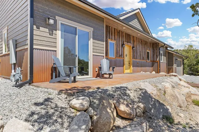 a backyard of a house