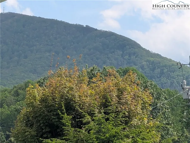 a view of room with wooden floor