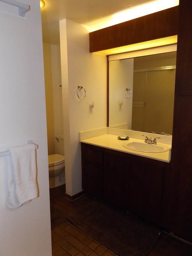 811 South Kihei Road, Unit 5F Kihei, HI 96753 - Photo 23 of 30 a bathroom with a sink and a mirror