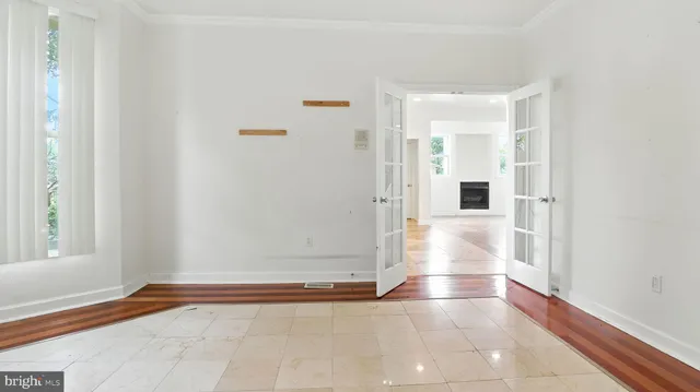 a view of an empty room