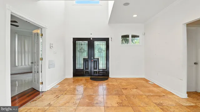 a view of an empty room