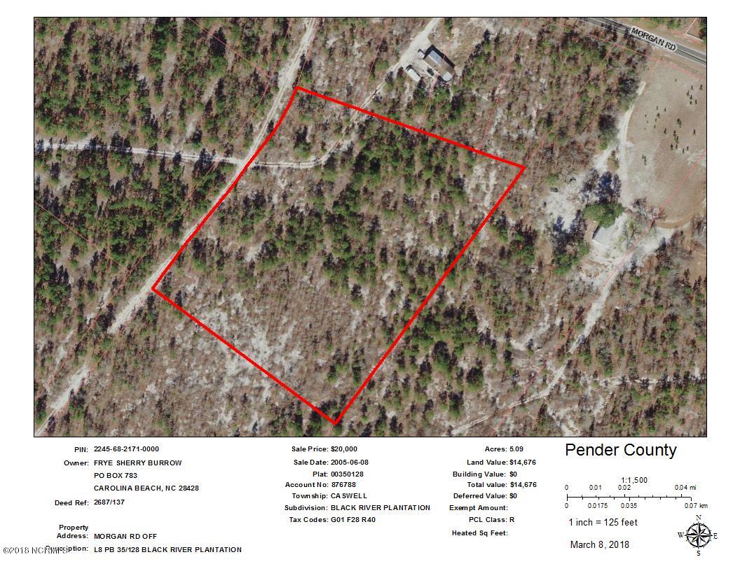0 Morgan Road Kelly, NC 28448 - Photo 5 of 5 GIS Image, Lot 8, 5.9 acres