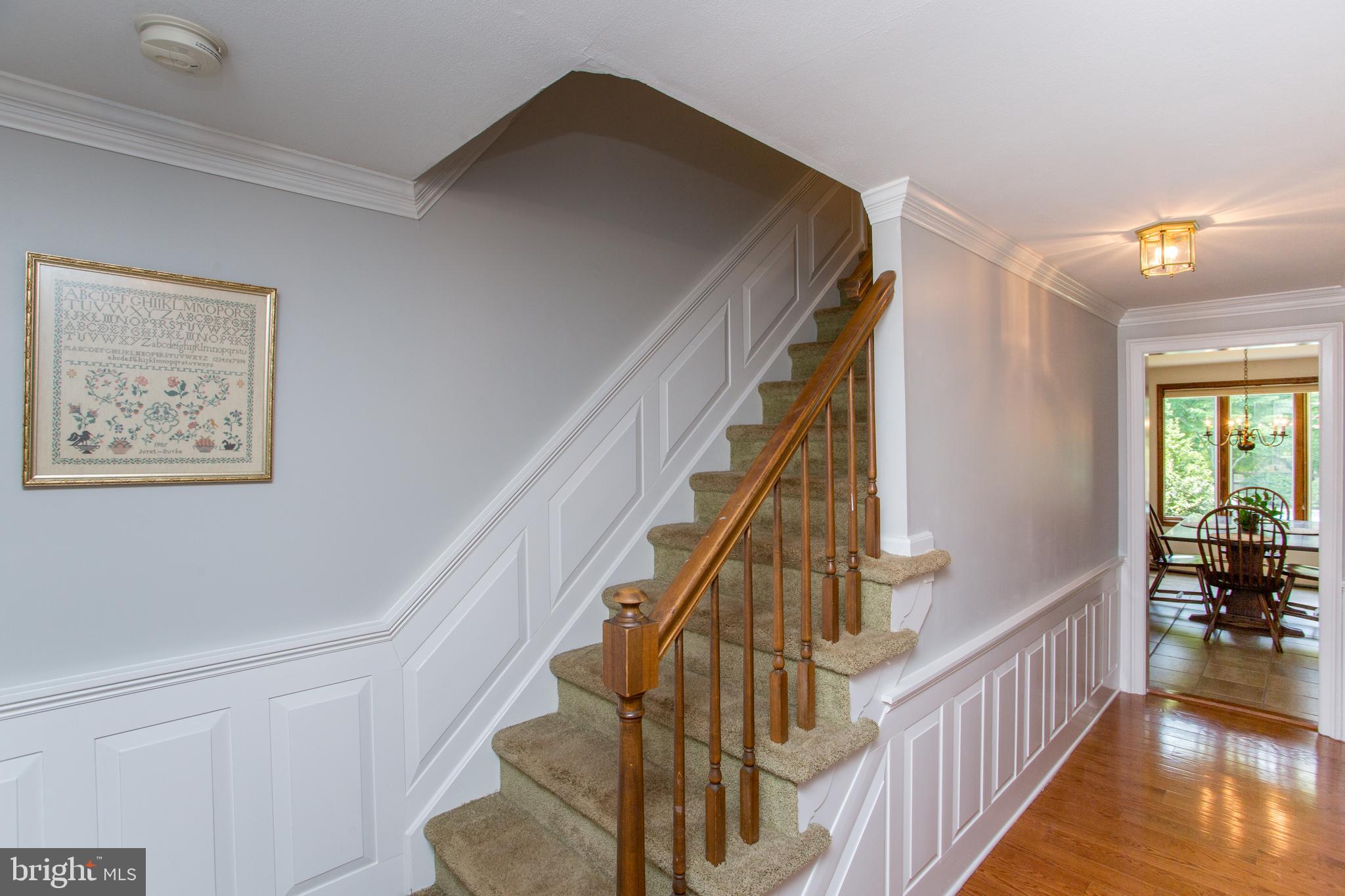 1166 East Sandy Ridge Road Doylestown, PA 18901 - Photo 18 of 48 Stairway with Wainscoting