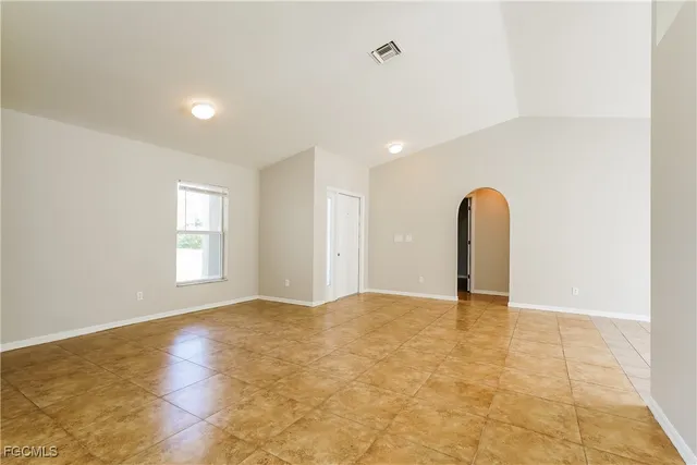 a view of a room with window