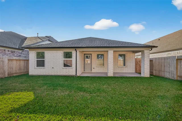 a view of a porch with a backyard