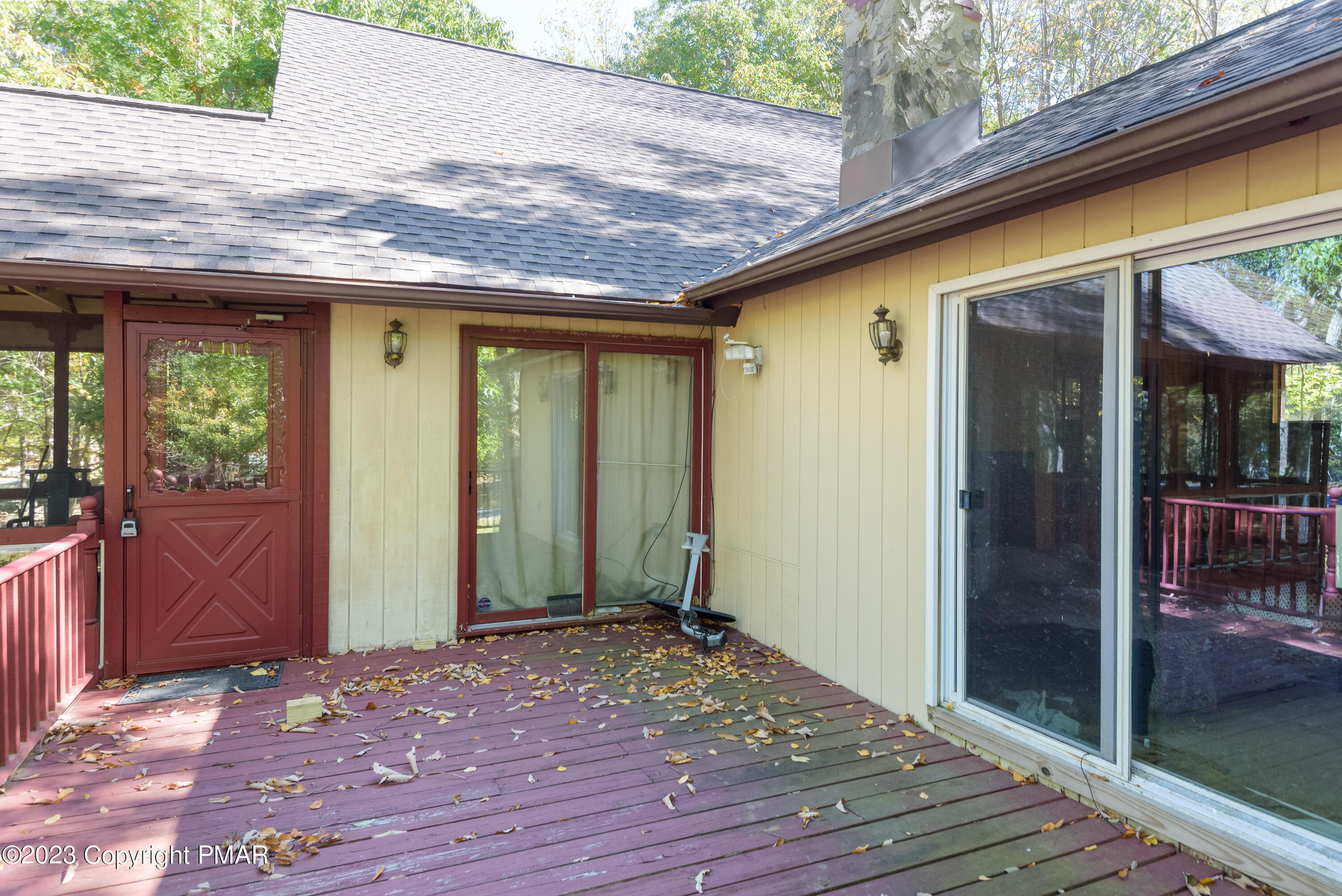 2206 Chatham Drive Bushkill, PA 18324 - Photo 12 of 25 a view of backyard with cabin