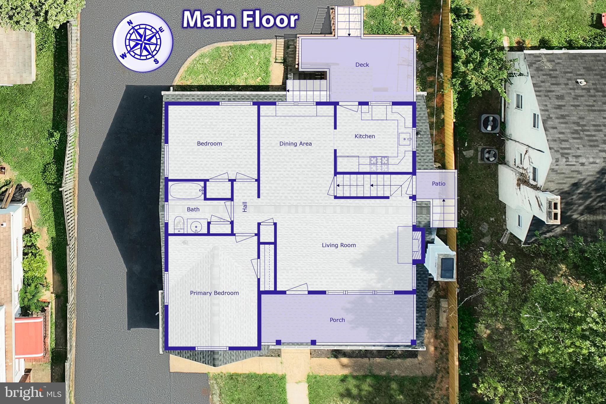 6414 Liberty Road Baltimore, MD 21207 - Photo 13 of 54 an aerial view of residential house with an outdoor space