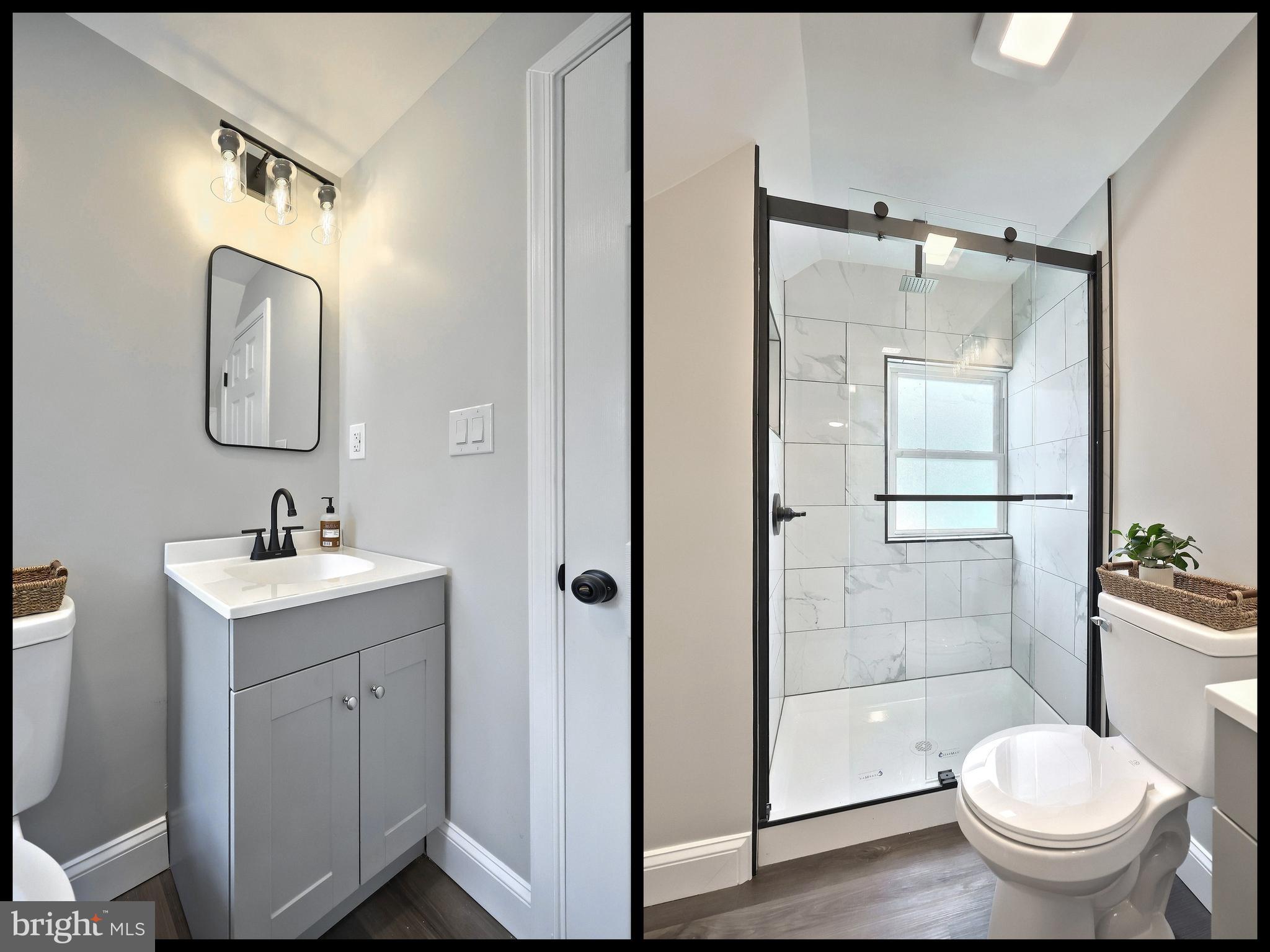 6414 Liberty Road Baltimore, MD 21207 - Photo 34 of 54 a bathroom with a toilet sink and shower