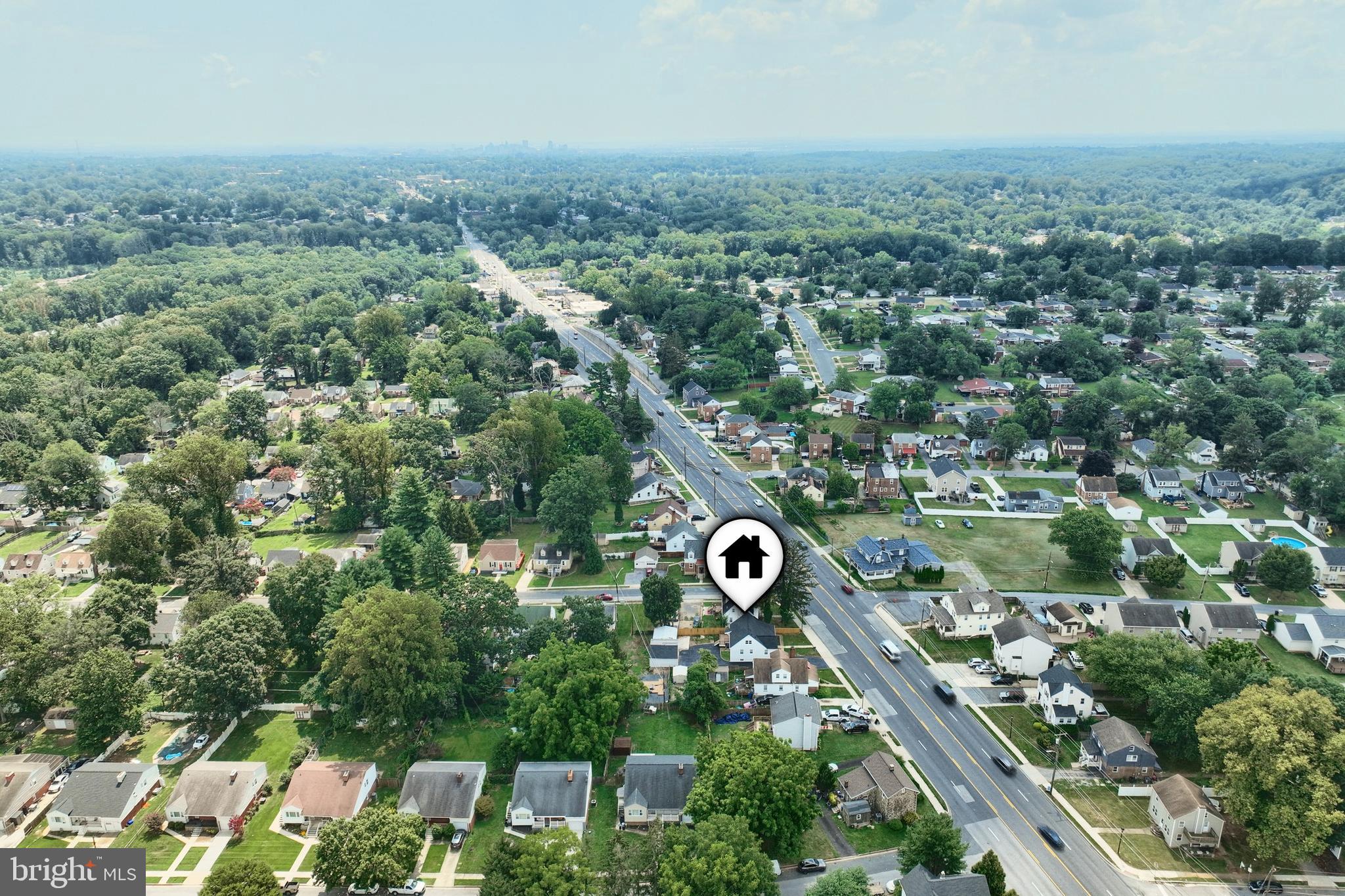 6414 Liberty Road Baltimore, MD 21207 - Photo 49 of 54 an aerial view of a city with lots of residential buildings