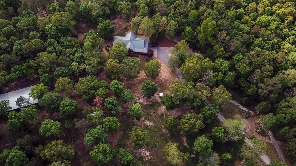 169 Williams Road Taylorsville, GA 30178 - Photo 72 of 84 an aerial view of a house with a yard and large trees