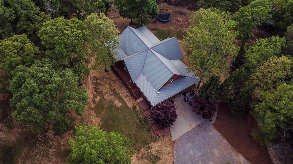 169 Williams Road Taylorsville, GA 30178 - Photo 77 of 84 an aerial view of a house with a yard and tree s
