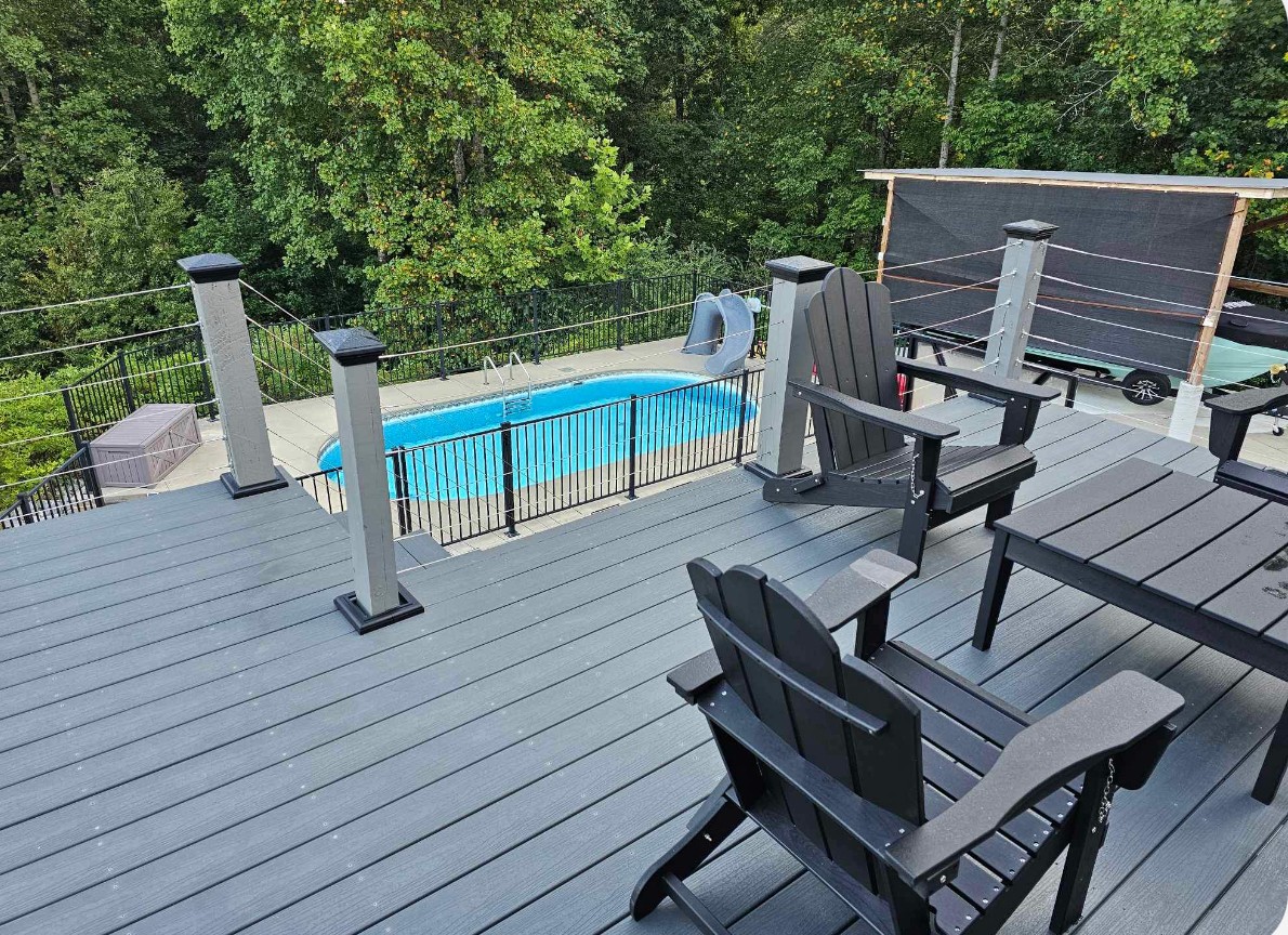 319 Wynns Ferry Road Dover, TN 37058 - Photo 27 of 27 a view of a deck with wooden floor and outdoor seating