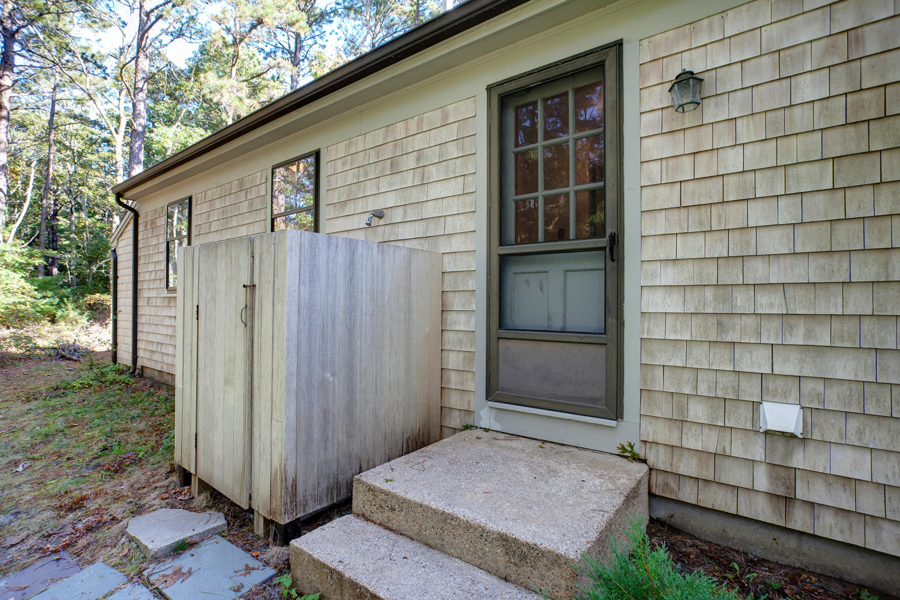 21 Lowell Road Cotuit, MA 02635 - Photo 37 of 49 Back with outdoor shower