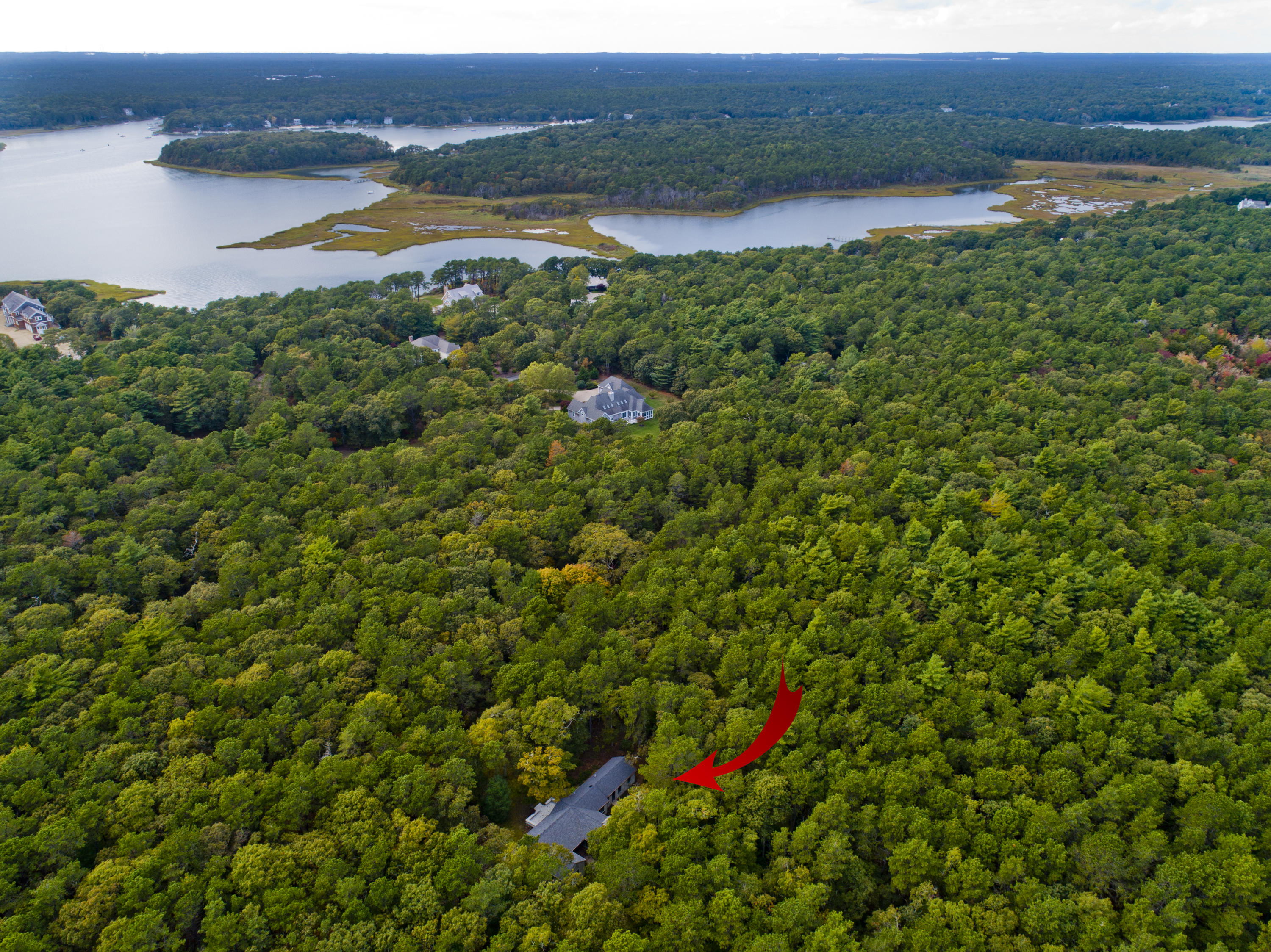 21 Lowell Road Cotuit, MA 02635 - Photo 49 of 49 Aerial View